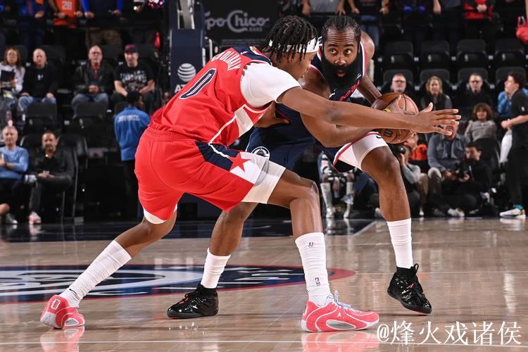 轻取奇才！小卡7记三分轰33分 哈登22+5+8 奇兵7中7 快船13战11胜